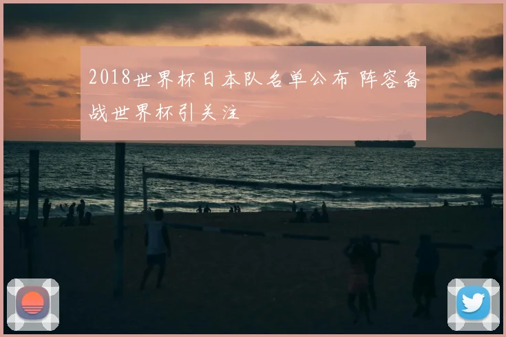 2018世界杯日本队名单公布 阵容备战世界杯引关注